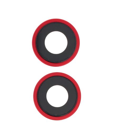 Lentille caméra arrière avec contour iPhone 14 et 14 Plus - Rouge