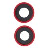 Lentille caméra arrière avec contour iPhone 14 et 14 Plus - Rouge