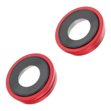 Lentille caméra arrière avec contour iPhone 14 et 14 Plus - Rouge