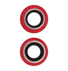 Lentille caméra arrière avec contour iPhone 14 et 14 Plus - Rouge