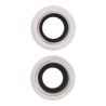 Lentille caméra arrière avec contour iPhone 14 et 14 Plus - Blanc