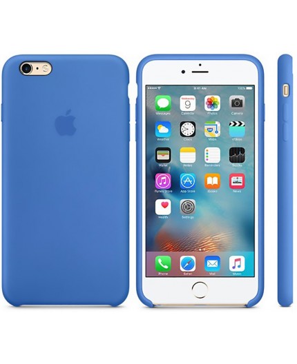 COQUE APPLE SILICONE IPHONE 6 S / 6 BLEU ROYAL