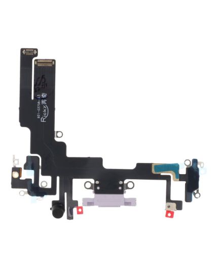 Nappe Connecteur de charge Lightning iPhone 14 - Violet