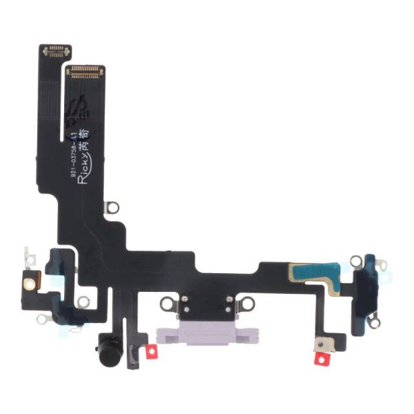 Nappe Connecteur de charge Lightning iPhone 14 - Violet