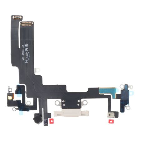 Nappe Connecteur de charge Lightning iPhone 14 - Blanc