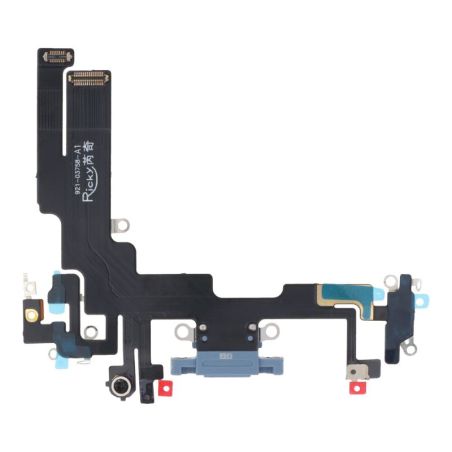 Nappe Connecteur de charge Lightning iPhone 14 - Bleu