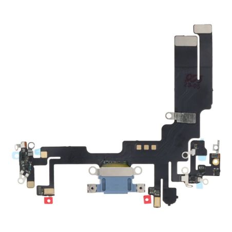 Nappe Connecteur de charge Lightning iPhone 14 - Bleu