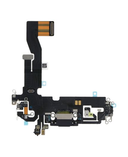 Nappe Connecteur de charge Lightning iPhone 12 et 12 Pro- Noir