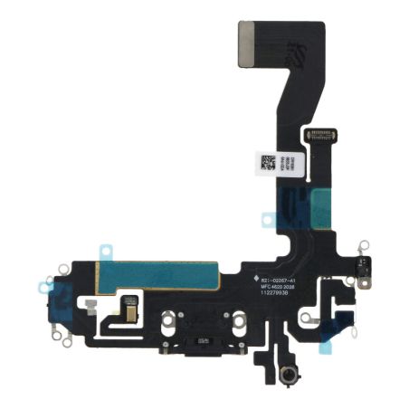Nappe Connecteur de charge Lightning iPhone 12 et 12 Pro- Noir