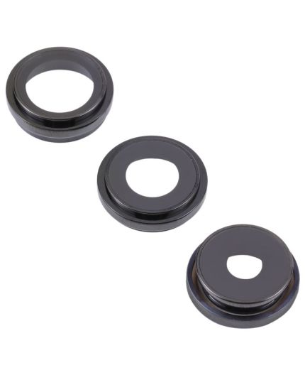 Lentille caméra arriére avec contour iPhone 14 Pro et 14 Pro Max - Noir