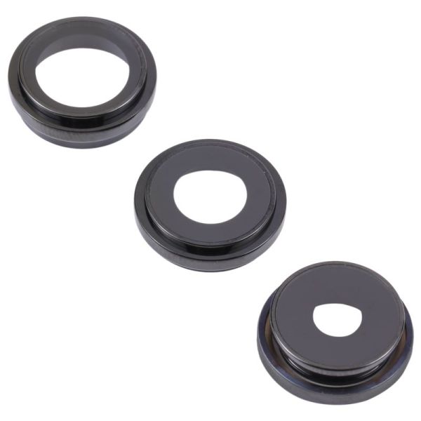 Lentille caméra arriére avec contour iPhone 14 Pro et 14 Pro Max - Noir