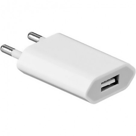 Chargeur Secteur USB 1 A - Blanc