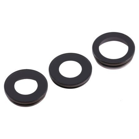 Lentille caméra arriére avec contour iPhone 12 Pro - Noir