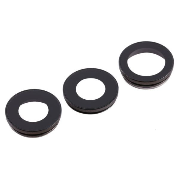 Lentille caméra arriére avec contour iPhone 12 Pro - Noir