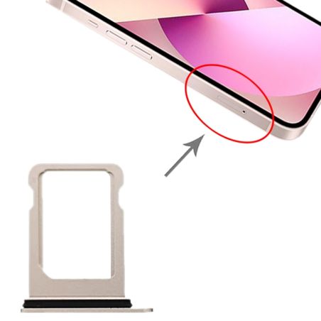 Tiroir Sim iPhone 13 Mini - Blanc