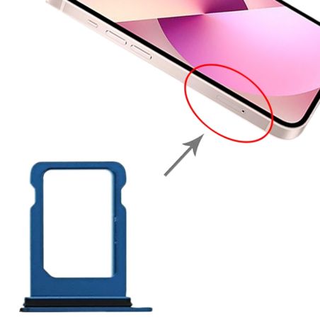 Tiroir Sim iPhone 13 Mini - Bleu