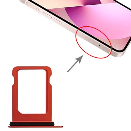 Tiroir Sim iPhone 13 Mini - Rouge