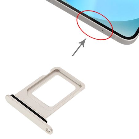 Tiroir Sim iPhone 13 - Blanc