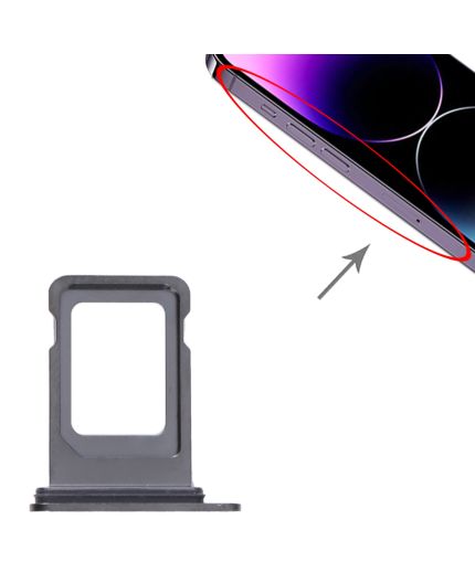 Tiroir Sim iPhone 14 Pro et 14 Pro Max - Noir