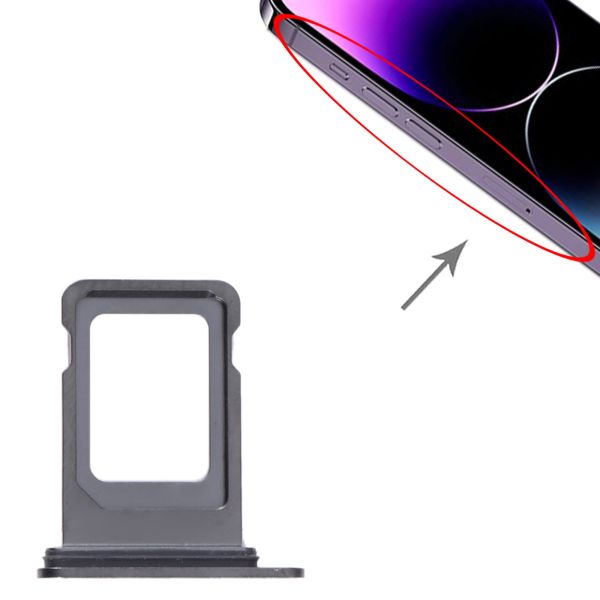Tiroir Sim iPhone 14 Pro et 14 Pro Max - Noir