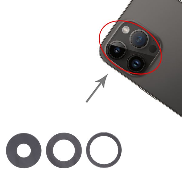 Vitre Cache Caméra Arrière iPhone 14 Pro et 14 Pro Max