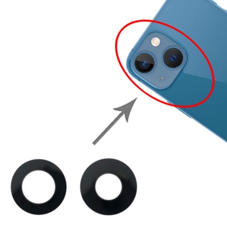 Vitre Cache Caméra Arrière iPhone 13 et 13 Mini