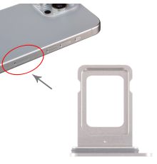 Tiroir Sim iPhone 15 Pro et 15 Pro Max - Blanc