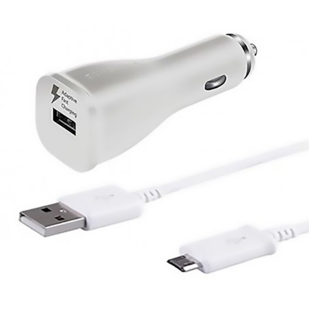 Chargeur Voiture Complet Original Samsung - Blanc