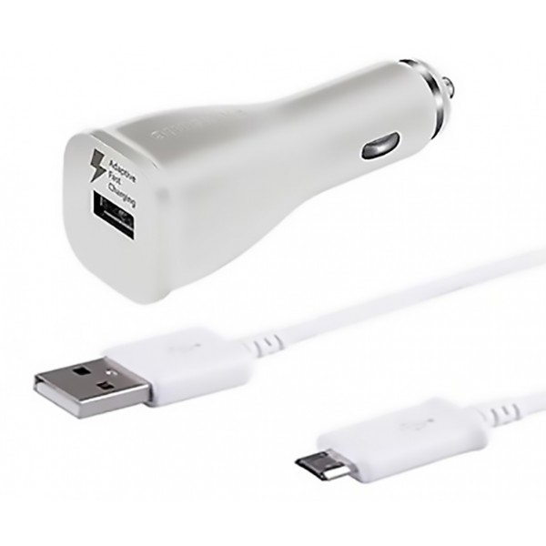 Chargeur Voiture Complet  Original Samsung  - Blanc