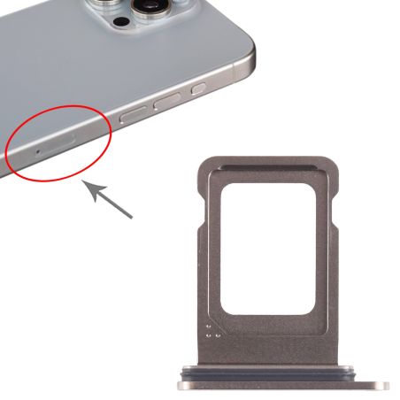Tiroir Sim iPhone 15 Pro et 15 Pro Max - Naturel