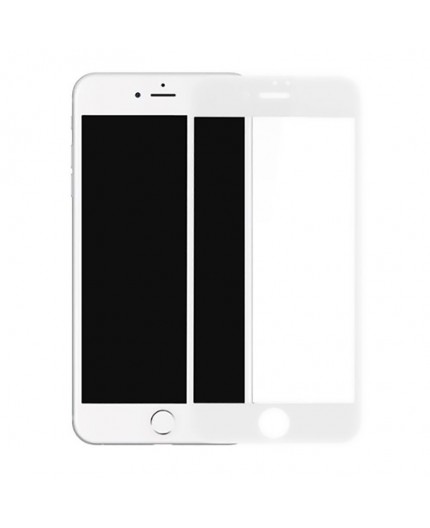 Film de Protection en Verre Trempé pour iPhone 7 Plus et 8 Plus - Blanc