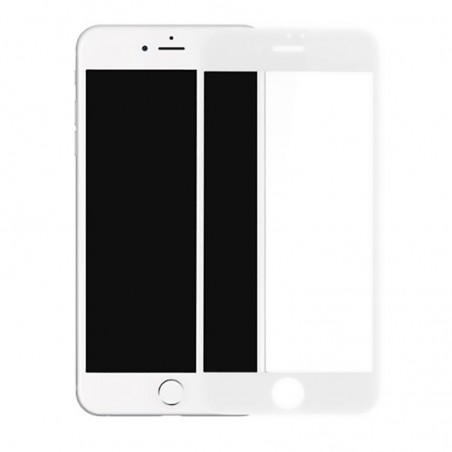 Film de Protection en Verre Trempé pour iPhone 7 Plus et 8 Plus - Blanc
