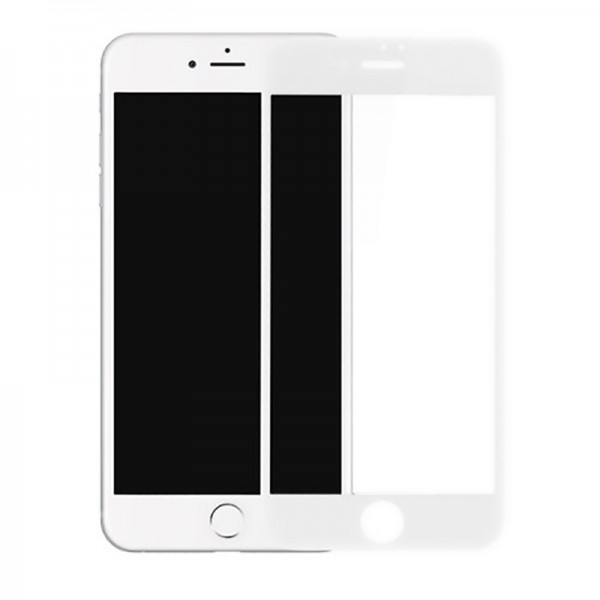 Film de Protection en Verre Trempé pour iPhone 7 Plus et 8 Plus - Blanc