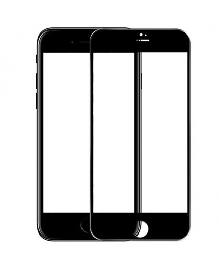 Film de Protection en Verre Trempé pour iPhone 7 Plus et 8 Plus - Noir