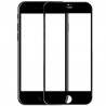 Film de Protection en Verre Trempé pour iPhone 7 Plus et 8 Plus - Noir