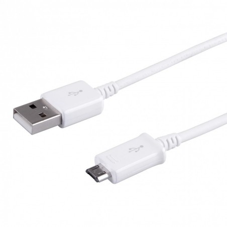 Câble USB Original de Chargement ECB-DU4AWE Samsung S4/Note 2/Note 4 - Blanc (1 M)