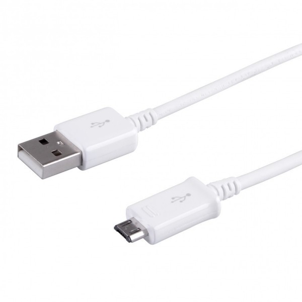 Câble USB Original de Chargement ECB-DU4AWE Samsung S4/Note 2/Note 4 - Blanc (1 M)
