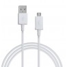 CÂBLE USB ORIGINAL SAMSUNG BLANC S4 / NOTE2 / NOTE4 1,50 METRE BLANC
