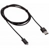 Câble USB Original de Chargement ECB-DUEBE Samsung S4/Note 2/Note 4 - Noir (1.50 M)