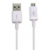 Câble USB Original de Chargement ECB-DU4AWE Samsung S4/Note 2/Note 4 - Blanc (1 M) avec boîte d'origine