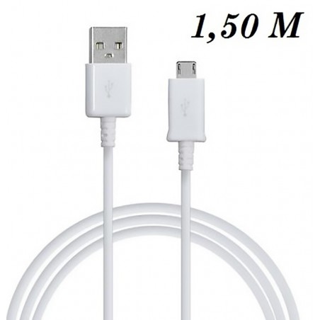 Câble USB Original de Chargement ECB-DU4EWE Samsung S4/Note 2/Note 4  - Blanc (1.50 M) avec boîte d'origine