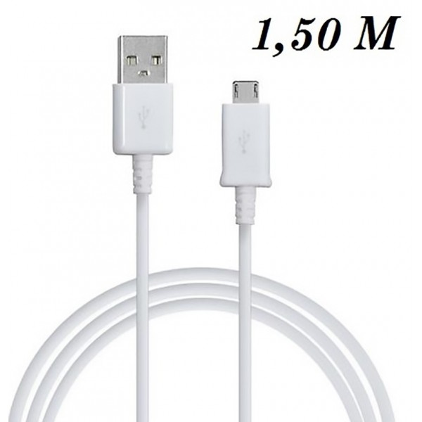 Câble USB Original de Chargement ECB-DU4EWE Samsung S4/Note 2/Note 4  - Blanc (1.50 M) avec boîte d'origine