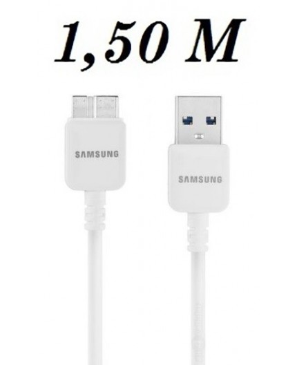 Câble ET-DQ11YOWE de Chargement Samsung Galaxy S5 et Note 3 Origine - Blanc (1.50 M)