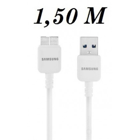 Câble ET-DQ11YOWE de Chargement Samsung Galaxy S5 et Note 3 Origine - Blanc (1.50 M)
