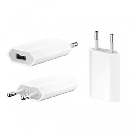 Chargeur Secteur USB 1 A - Blanc