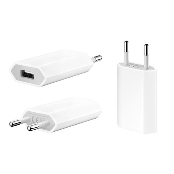 Chargeur Secteur USB 1 A - Blanc