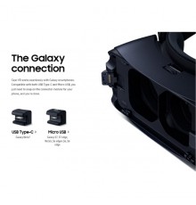 Samsung Gear VR-2016 SM-R323  Casque de Réalité Virtuelle - Bleu Noir