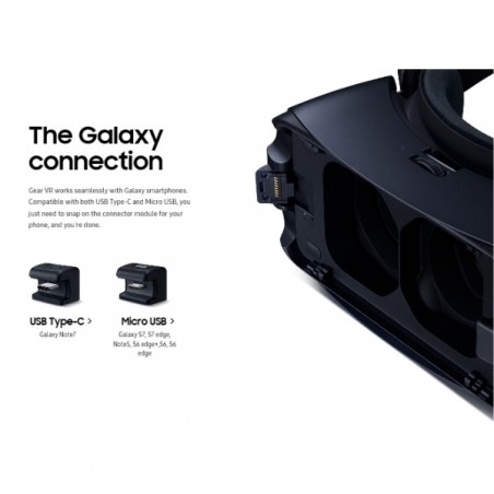 Samsung Gear VR-2016 SM-R323  Casque de Réalité Virtuelle - Bleu Noir