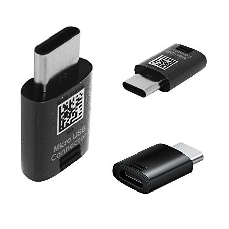 Adaptateur Micro USB vers Type C Original EE-GN930BB Samsung - Noir
