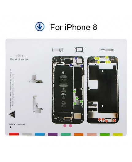 Tapis Magnétique/Patron de Démontage iPhone 8